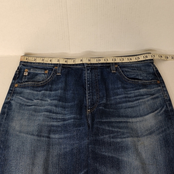 AG Adriano Goldschmied The Isabelle Denim High Rise Straight Crop Jeans Size 31R - Picture 10 of 16